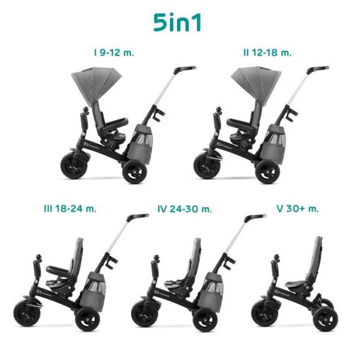 KINDERKRAFT SELECT Easytwist Platinum Grey, Premium tricikli