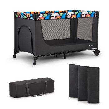 KINDERKRAFT Utazóágy Joy 2 Happy shapes