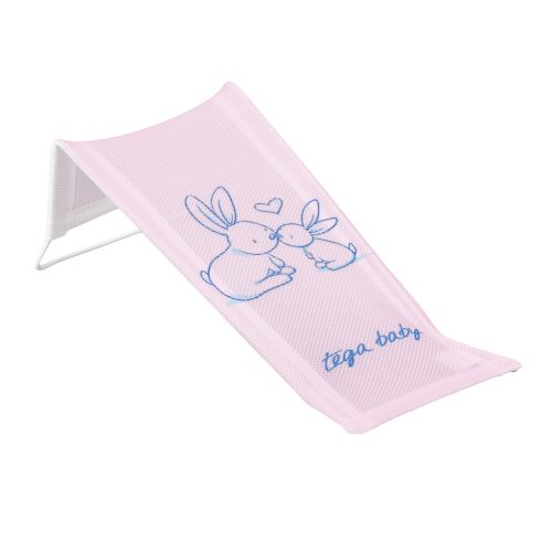 TEGA BABY Little Bunnies szövet fürdő nyugágy - rózsaszín