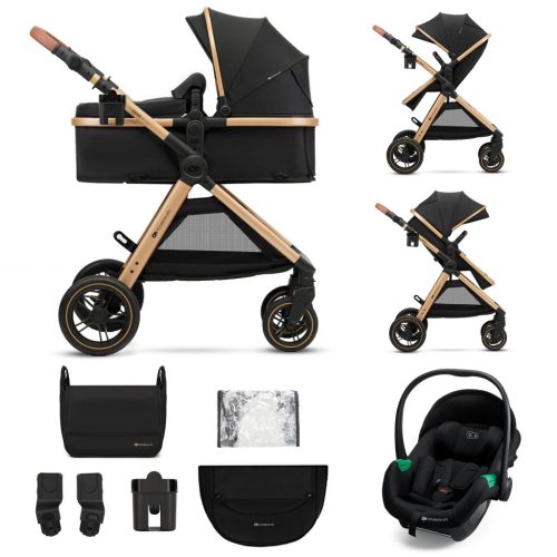 KINDERKRAFT 3 az 1-ben babakocsi Esme Pro Pure Black