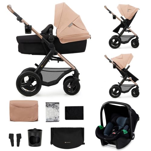 KINDERKRAFT Kombinált babakocsi Moov 2 Air 3in1 Homokbézs