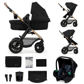   KINDERKRAFT Babakocsi kombinált  Moov 2 Air 3 az 1-ben Pure Black