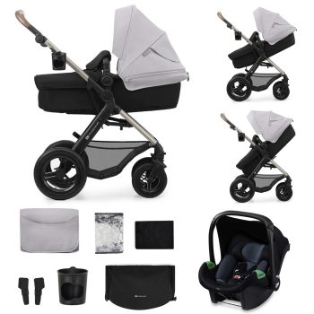   KINDERKRAFT Babakocsi kombinált Moov 2 Air 3 az 1-ben Moonlight Grey