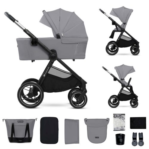 KINDERKRAFT Kombinált babakocsi Nea 2 2in1 Platinum Grey