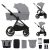 KINDERKRAFT Kombinált babakocsi Nea 2 2in1 Platinum Grey