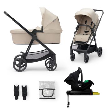   KINDERKRAFT Babakocsi kombinált 4 az 1-ben Newly Classic Beige + Mink PRO