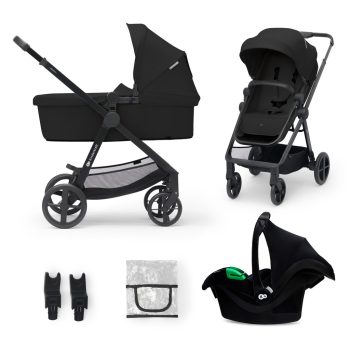   KINDERKRAFT Babakocsi kombinált 3 az 1-ben Newly Classic fekete + Mink PRO