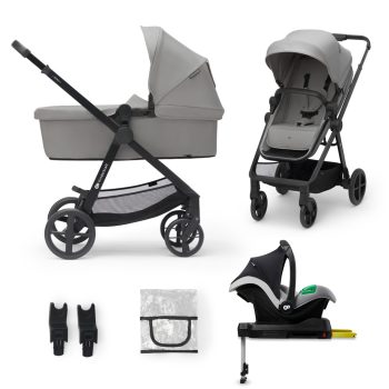   KINDERKRAFT Babakocsi kombinált 4 az 1-ben Newly Classic Grey + Mink PRO
