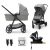 KINDERKRAFT Babakocsi kombinált 4 az 1-ben Newly Classic Grey + Mink PRO