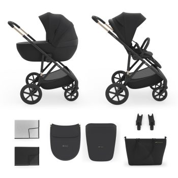 KINDERKRAFT Kočík kombinovaný 2v1 Prime 3 Venezian Black