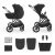 KINDERKRAFT Kočík kombinovaný 2v1 Prime 3 Venezian Black