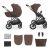 KINDERKRAFT Kočík kombinovaný 2v1 Prime 3 Velvet Mocca