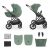 KINDERKRAFT Kočík kombinovaný 2v1 Prime 3 Dark Green