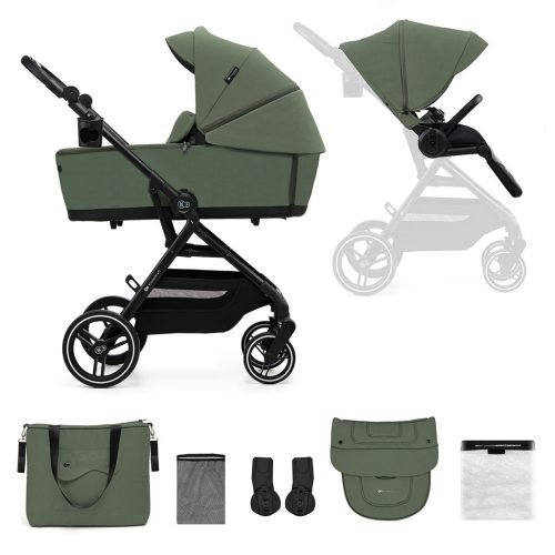 KINDERKRAFT SELECT kombinált babakocsi Yoxi 2in1 Mystic Green