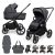 MUUVO Kombinált babakocsi Five 2 az 1-ben Iron Graphite