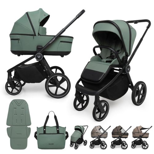 MUUVO Kombinált babakocsi Five 2 az 1-ben Pine Green