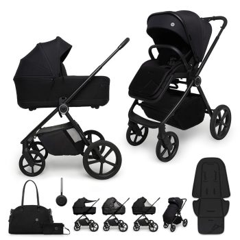 MUUVO Kombinált babakocsi Muuvo One 2 az 1-ben Negro