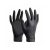 Egyszerhasználatos púdermentes nitril kesztyű, 100 db / 1 doboz (fekete, M)