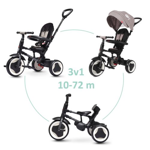 QPLAY tricikli  Rito eva Grey, kor 10-72 hónap
