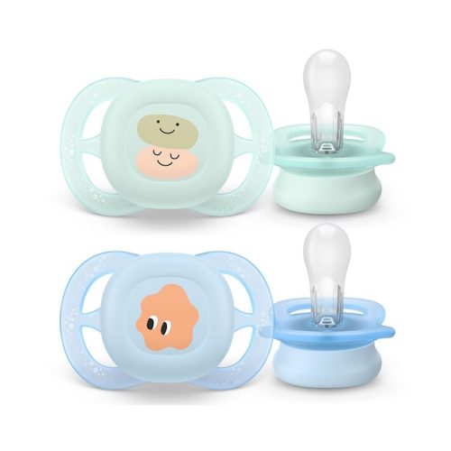 Philips AVENT játszócumi Ultra Start mintás 0-2hó fiús 2db