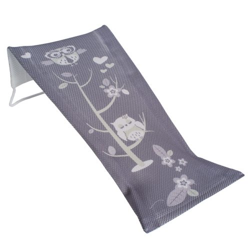TEGA BABY Fabric fürdő nyugágy Owls - szürke