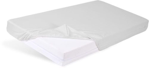 BABYMATEX Vízhatlan lepedő gumírozással Bamboo világosszürke 60x120 cm