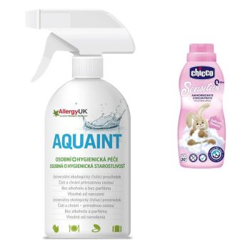   CHICCO Öblítő koncentrátum Virágölelés, 750 ml + AQUAINT 500 ml