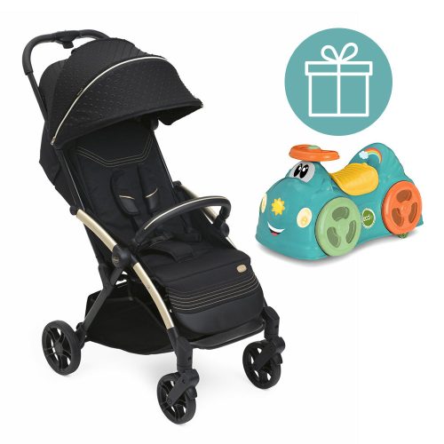 CHICCO Sport babakocsi Goody Xplus - fekete Re_Lux Eco+ + Chicco All Around Scooter INGYENES