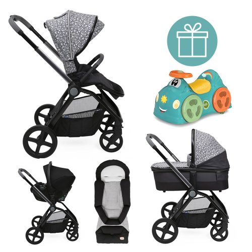 CHICCO Kombinált babakocsi Mysa 3in1 Charming Grey + Chicco All around INGYENES