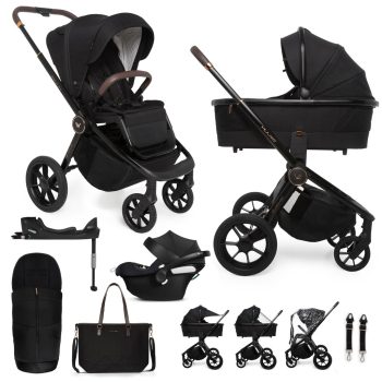   MUUVO KÉSZLET Babakocsi Quick SE 2 Sunset black szett 2in1 + CYBEX Aton B2 i-Size + alap