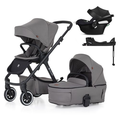 PETITE&MARS KÉSZLET Babakocsi 4v1 ICON Dove Grey LITE AIR + CYBEX Aton B2 i-Size