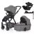 PETITE&MARS KÉSZLET Babakocsi 4v1 ICON Dove Grey LITE AIR + CYBEX Aton B2 i-Size