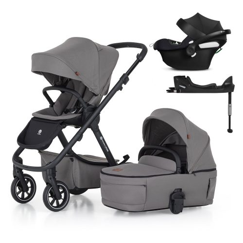 PETITE&MARS KÉSZLET Babakocsi 4v1 ICON Dove Grey LITE RWS + CYBEX Aton B2 i-Size