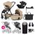 PETITE&MARS KÉSZLET Babakocsi 4v1 ICON Mocha Beige XXL AIR + CYBEX Aton B2 i-Size