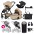 PETITE&MARS KÉSZLET Babakocsi 4v1 ICON Mocha Beige XXL RWS + CYBEX Aton B2 i-Size