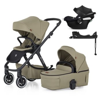  PETITE&MARS KÉSZLET Babakocsi 4v1 ICON Mossy Green LITE AIR + CYBEX Aton B2 i-Size