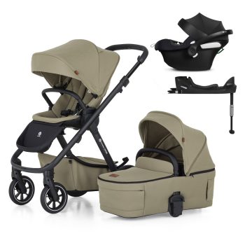   PETITE&MARS KÉSZLET Babakocsi 4v1 ICON Mossy Green LITE RWS + CYBEX Aton B2 i-Size